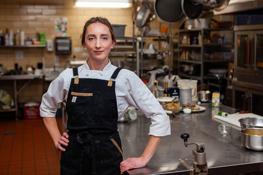 Minneapolis Food Photographer, Chef portrait in kitchen, Minnesota commercial photographer