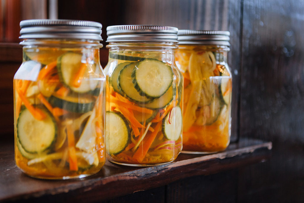 Lifestyle Pickle Jars, cucumber, carrots, Evanston Food Photographer, Commercial photography, product photography, Illinois photographer, Chicago photographers, editorial