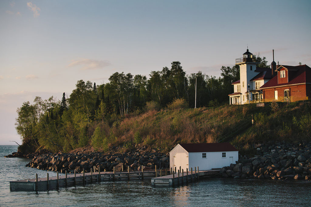 Raspberry Island Lighthouse Apostle Islands Boat Tours Chicago Editorial Landscape Travel Photographers