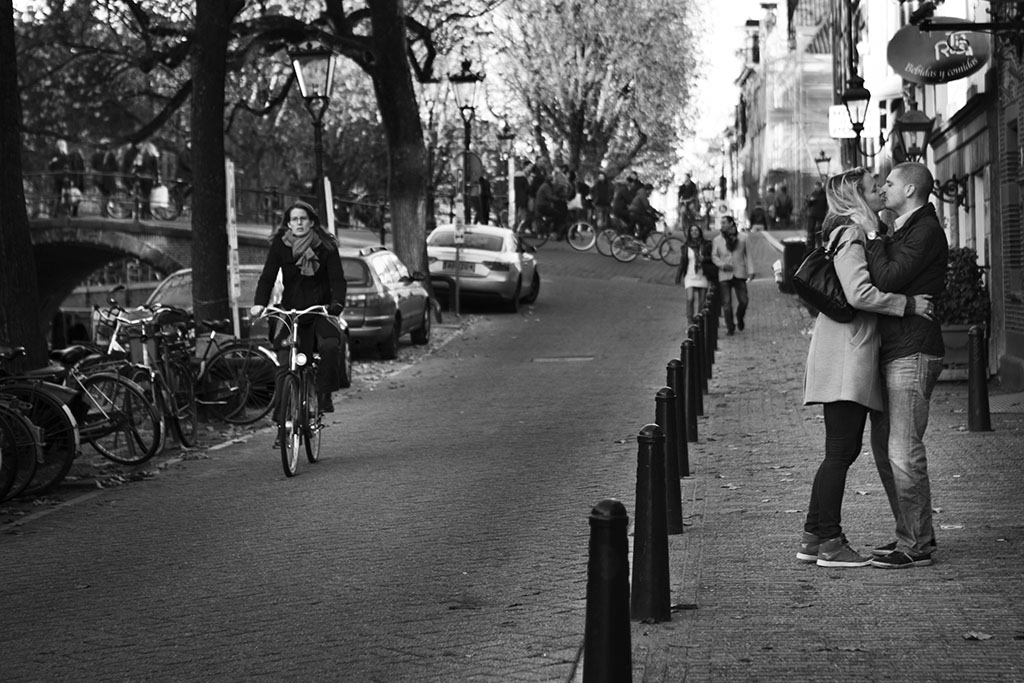 Amsterdam kiss, the Netherlands, street photography, Chicago Editorial Photographers, Commercial photographer, food photographers