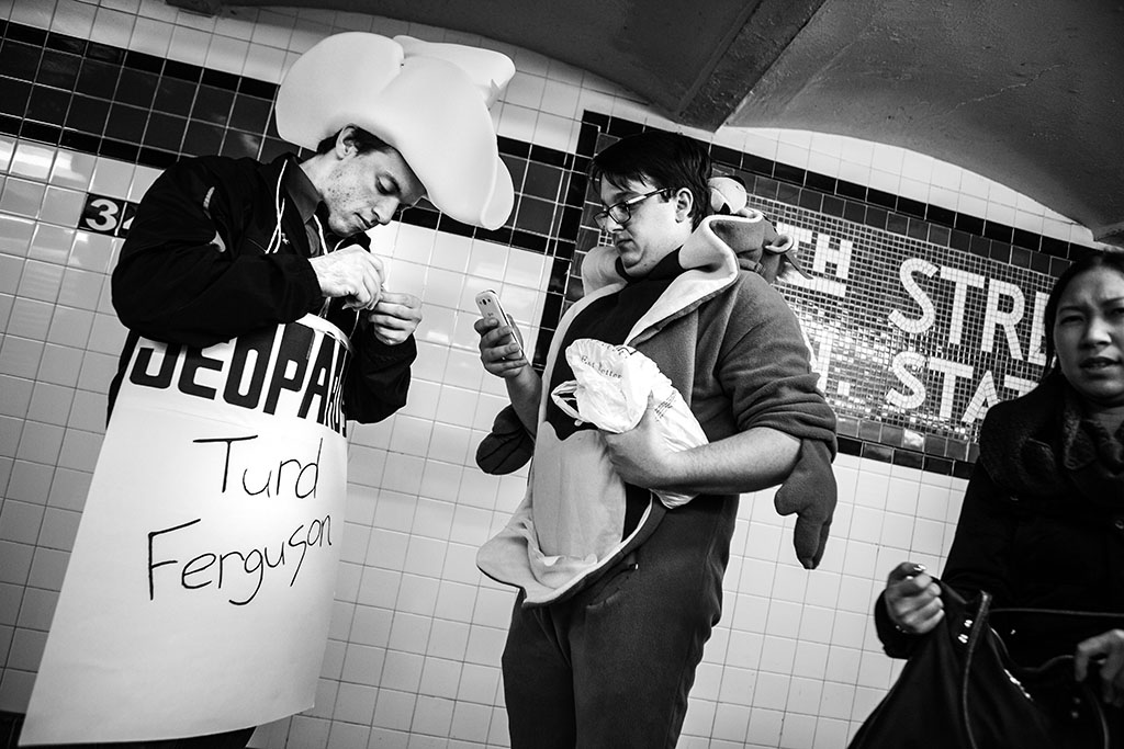 Halloween Subway Station, New York, New York. NYC 2014. costumes, parade, Chicago Editorial Photographer