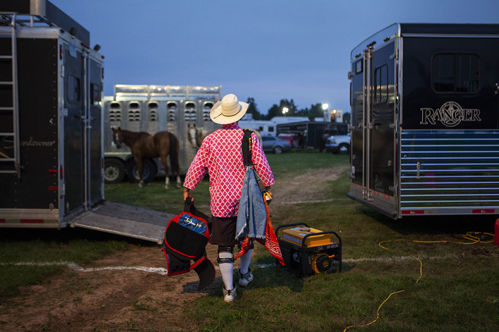 Rodeo Bullfighter Editorial Photographer, Documentary, Photojournalism, story, Ladysmith, Wisconsin, Out Here magazine, Jacob Welker, Chicago Illinois Photographers
